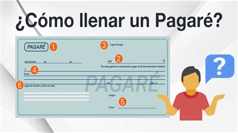 Como Llenar Un Pagaré Youtube