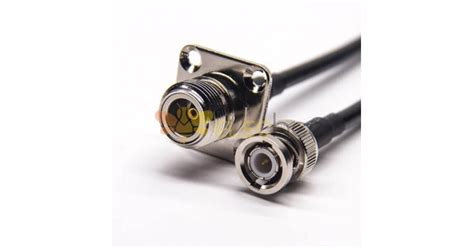 20pcs Rf Cable Assemblies Bnc Straight Male To N Type Flange Mounting Straight Female With Rg58