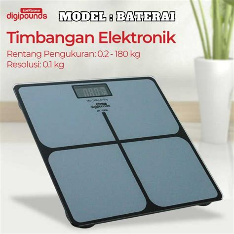 Jual Timbangan Badan Digital Iscale Se Kg Pengukur Lemak Berat