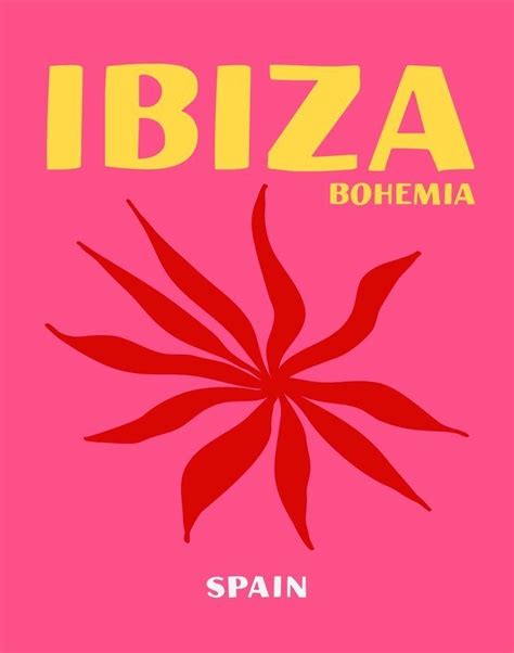 Ibiza Bohemia Decor Book Bedroom Wall Collage Printable Wall Collage