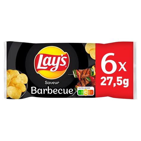 LAY S Chips Saveur Barbecue Sachets Individuels Lot De 6 6x27 5g Pas