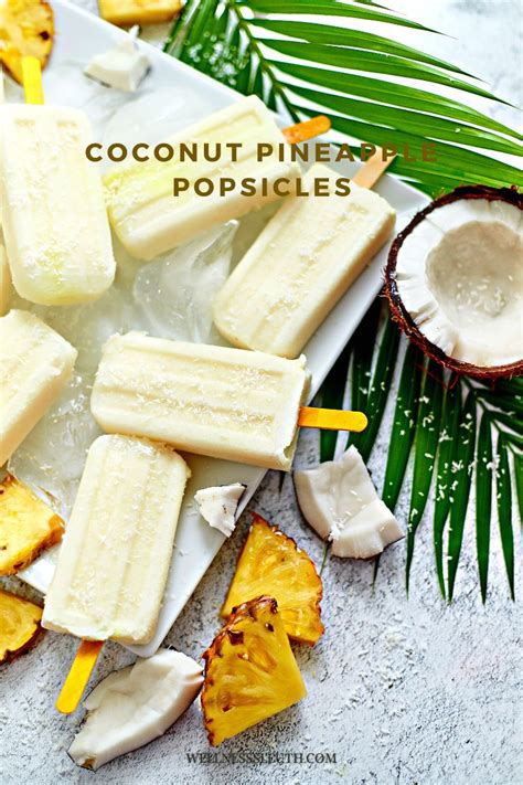 Coconut Pineapple Popsicles - wellnesssleuth