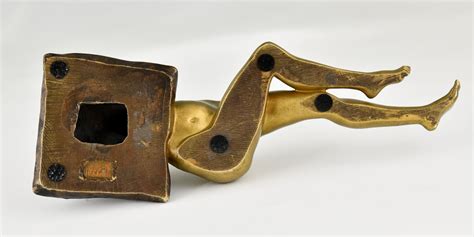 Art Nouveau Erotic Bronze Sculpture Reclining Nude On A Pillow Deconamic