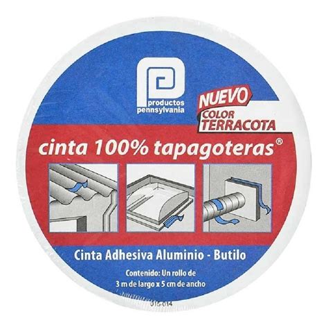 Cinta Impermeable Tapa Goteras Cm X M Terracota Mercadolibre