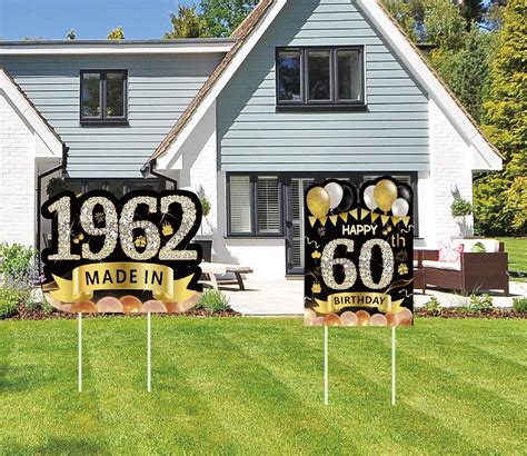 Buy Pcs Large Happy Th Birthday Party Yard Sign Decorations For