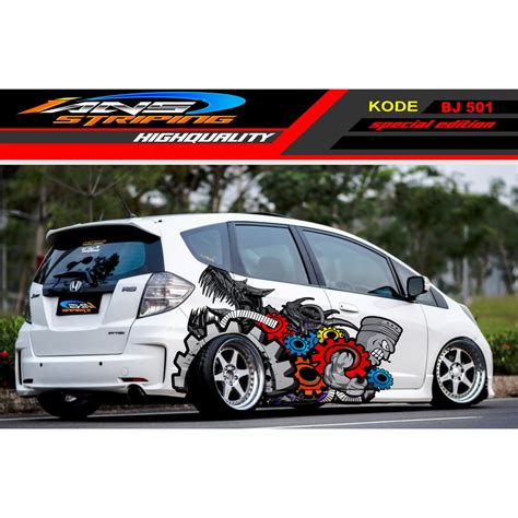 Jual Decal Sticker Mobil Brio Jazz Agya Yaris Swift Variasi Sticker