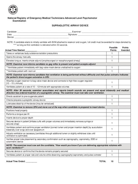 Fillable Online Advanced Level Psychomotor Exams Fax Email Print Pdffiller