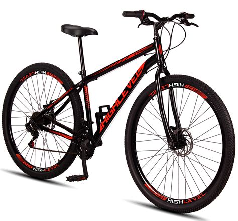 Bicicleta Aro 29 Barato - Bicicleta Aro 29 Aço Carbono Highlevel Freios a Disco 21 marchas ...