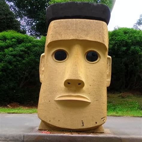 Anime Schoolgirl Easter Island Head Stable Diffusion Openart