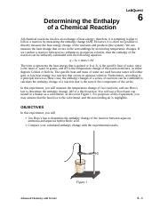 06 Enthalpy LQ F13 2 LabQuest Determining The Enthalpy Of A Chemical