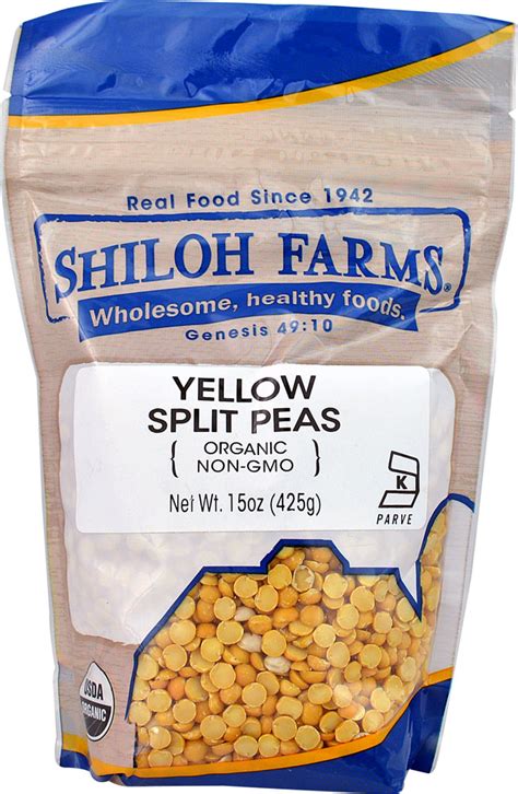 Shiloh Farms Organic Yellow Split Peas 15 Oz Vitacost