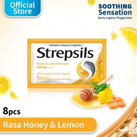 Jual Strepsils Kembang Gula Honey Lemon Permen Shopee Indonesia