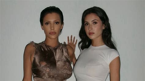 Bianca Censoris Sister Angelina Stuns In Plunging Black Mini Dress In