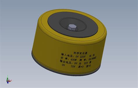 环形变压器430wsolidworks 2016模型图纸下载 懒石网