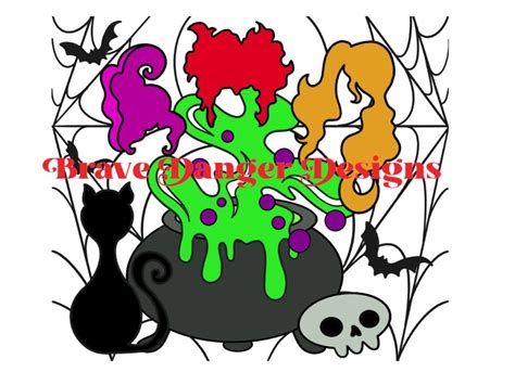 Hocus Pocus Template Svg And Png Bundle Brave Danger Designs