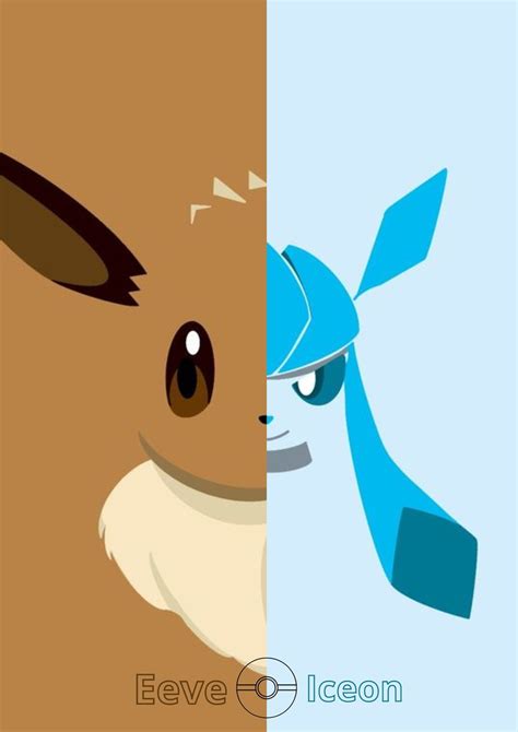 Arte Digital Para Quadros Pokemon Eeve Iceon Elo7