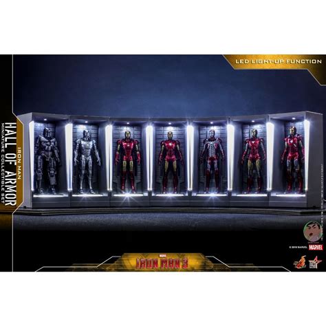 HOT TOYS MMSC MMSC IRON MAN HALL OF ARMOR MINIATURE COLLECTIELE SET Shopee Thailand