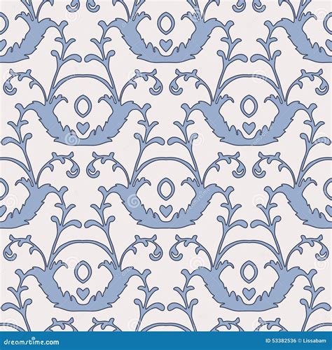 Baroque Seamless Pattern Stock Vector Illustration Of Background