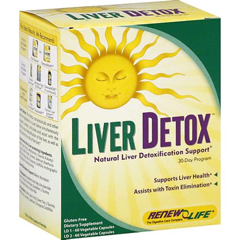 Renew Life Liver Detox Natural Liver Detoxification Support 30 Day