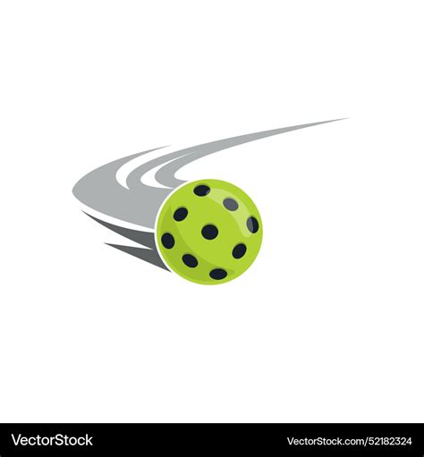 Simple Pickleball Logo With A Combination Vector Image