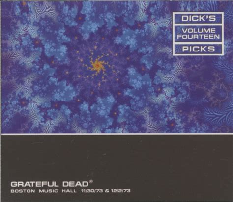 Grateful Dead Cd Dicks Picks Vol 14 Boston Music Hall 1973 4 Cd