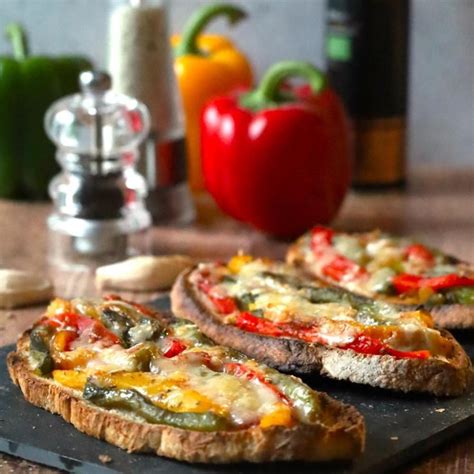 Bruschetta Aux Poivrons Et Parmesan Mes Diab Tises Gourmandes