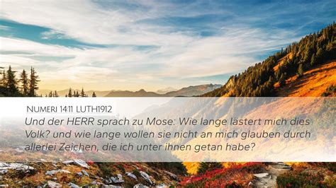 Numeri Luth Desktop Wallpaper Und Der Herr Sprach Zu Mose