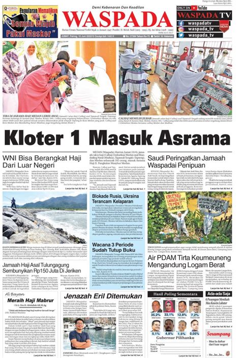 Waspada Jumat Juni Epaper Harian Waspada