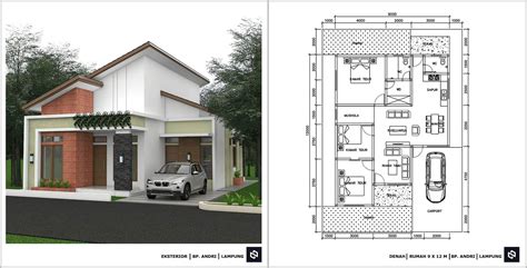 Denah Rumah Minimalis Kamar Tidur Lantai Beserta