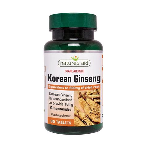 Buy Natures Aid Korean Ginseng Mg Tablets Online At Best Price In