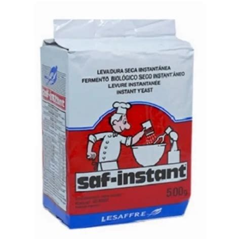 Kit 2 Fermento Biológico Seco Massa Sal Instantâneo Saf Instant