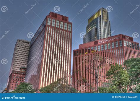 Down Town Omaha Nebraska Editorial Stock Photo Image Of Woodmen 44074458