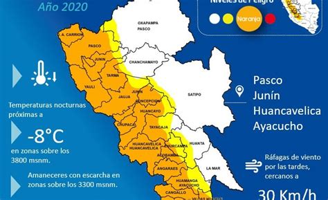 Junín Temperatura Nocturna En Sierra Centro Descenderá Hasta 8° Bajo Cero