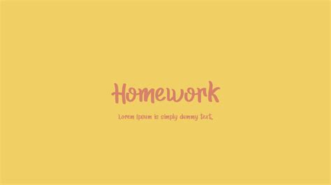 Homework Font : Download Free for Desktop & Webfont