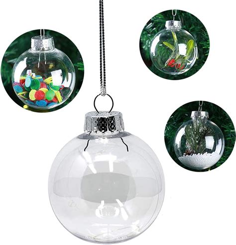 Celebrations And Occasions Home Furniture And Diy Xmas Iridescent Clear Balls Multi Shapes Glass