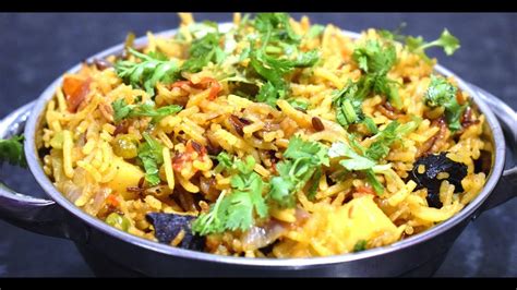 Spicy Aloo Matar Pulao Spicy Peas Potato Rice Recipe