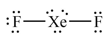 Draw the Lewis structure for XeF2 and determine its electron and ...
