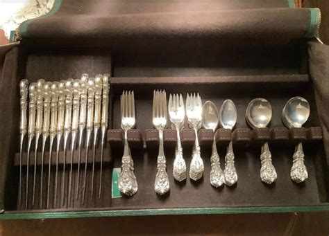 Reed And Barton Francis The 1st Sterling 60 Pc Silver Flatware First Set