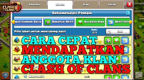 Cara Mencari Member Clan Coc Dengan Cepat Cara Mendapatkan Anggota