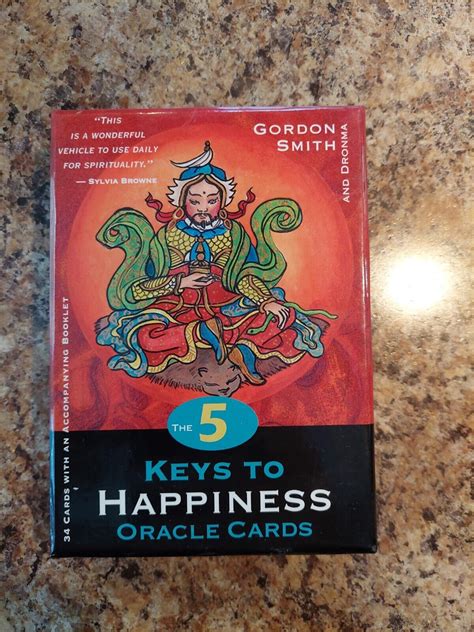 The 5 Keys To Happiness Oracle Cards By Dronma And Gordon Smith 2006