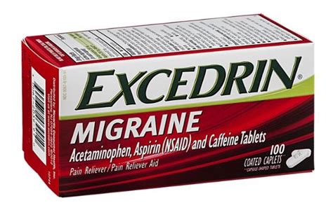 Excedrin Migraine Acetaminophen Aspirin Nsaid And Caffeine Coated