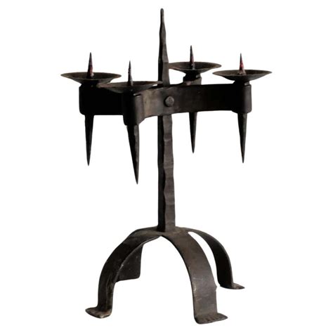 Iron Candelabra For Sale At 1stdibs Cast Iron Candelabra