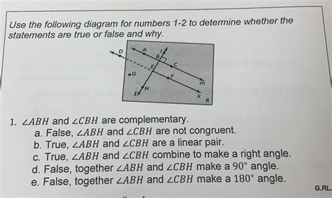 Solved Use The Following Diagram For Numbers To Determine Whether