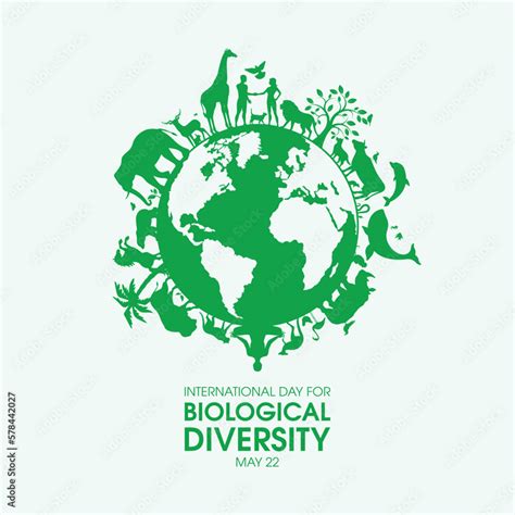 International Day For Biological Diversity Vector Illustration Planet