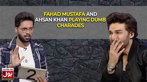 Fahad Mustafa And Ahsan Khan Playing Dumb Charades Fahad Mustafa