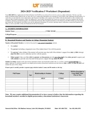 Fillable Online V Standard Verification Worksheet