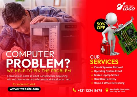 Computer Repair Service Ad Template Postermywall