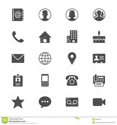 15 Contact Icon Flat Images - Flat Email Icon, Contact Icons Vector ...