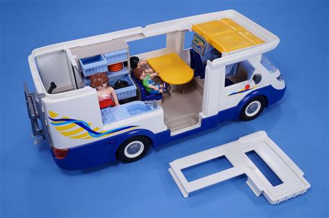 Playmobil Camper Van With Figures Accessories Holiday Caravan 4859 Ebay