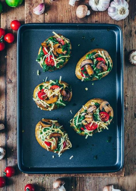 Gefüllte Ofen Kartoffeln mit Kräuterquark vegan Bianca Zapatka